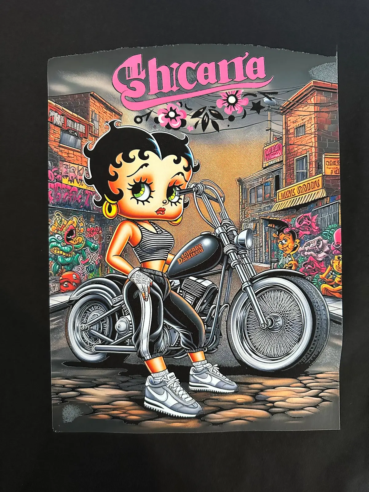 Chicana Betty Boop Women’S Graphic Tee 1