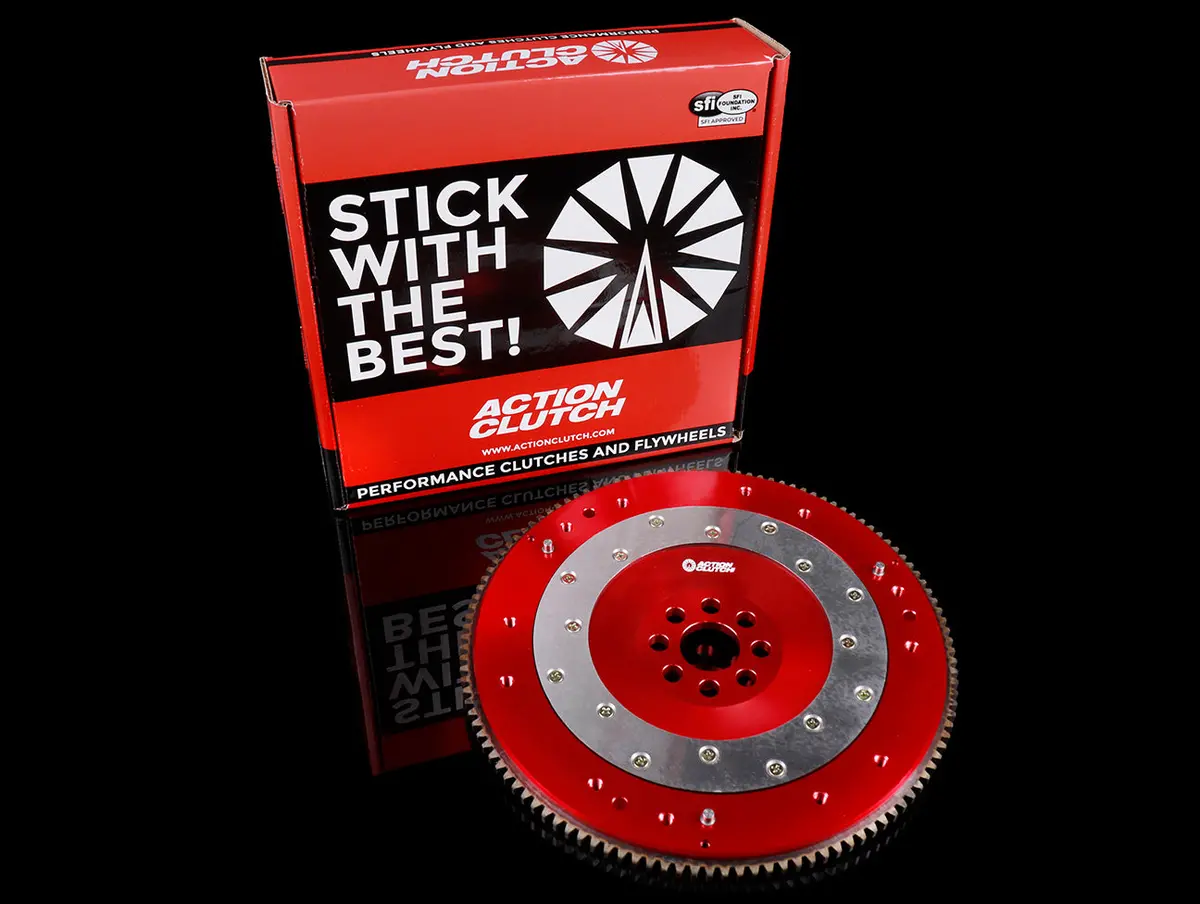 Action Clutch Red Aluminum Lightweight Flywheel - K Series 1