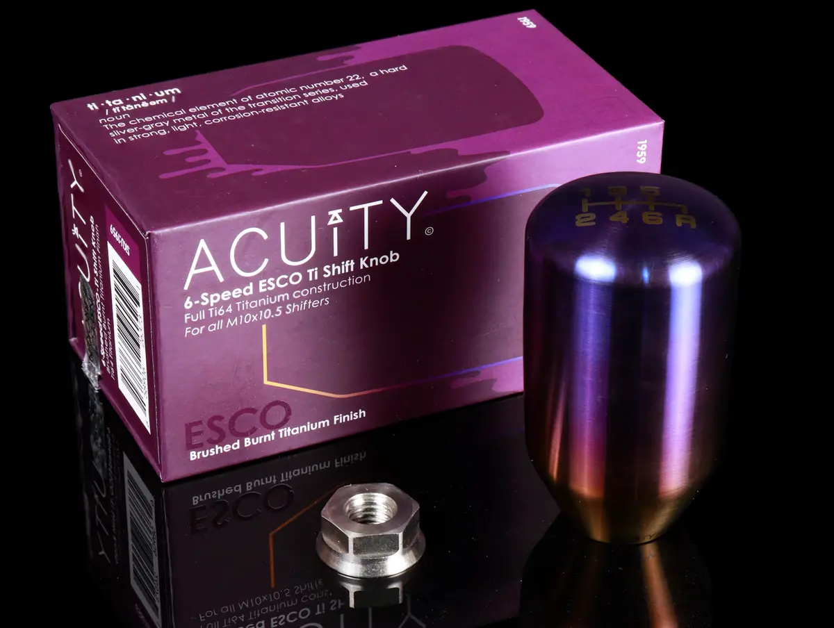 Acuity Esco-T6 Shift Knob Burnt Titanium 1