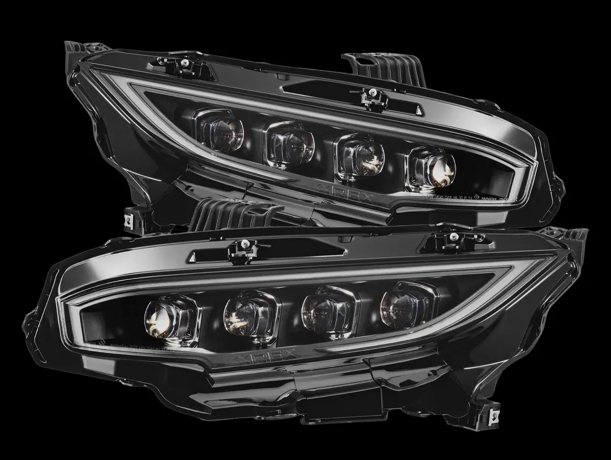 Alpharex Nova-Series Led Projector Headlights - 16-21 Honda Civic 1