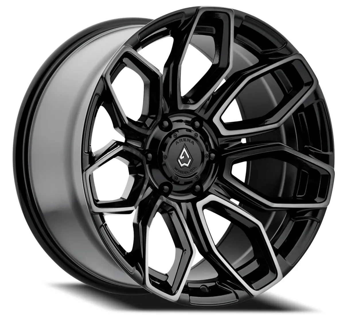 Cobra Wheel - 20X10 - -18Mm - Glossy Black Brushed Ddt Face Clear 1