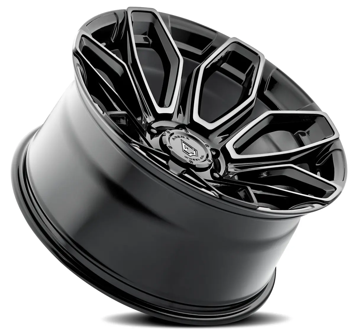 Cobra Wheel - 20X9 - 0Mm - Glossy Black Brushed Ddt Face Clear 1