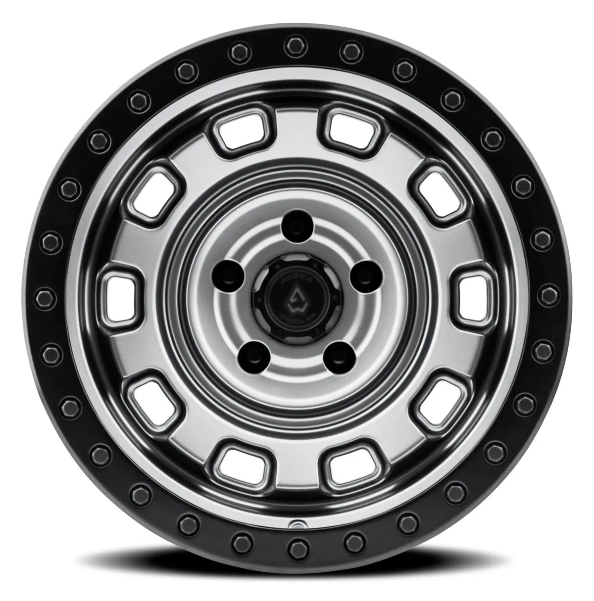 Gunner Wheel - 17X9 - -12Mm - Satin Gun Metal Center Satin Black Lip 1