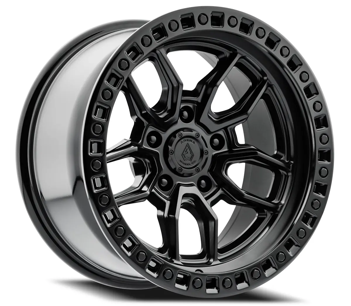 Hustle Wheel - 20X9 - 1Mm - Satin Black Center Glossy Black Lip 1