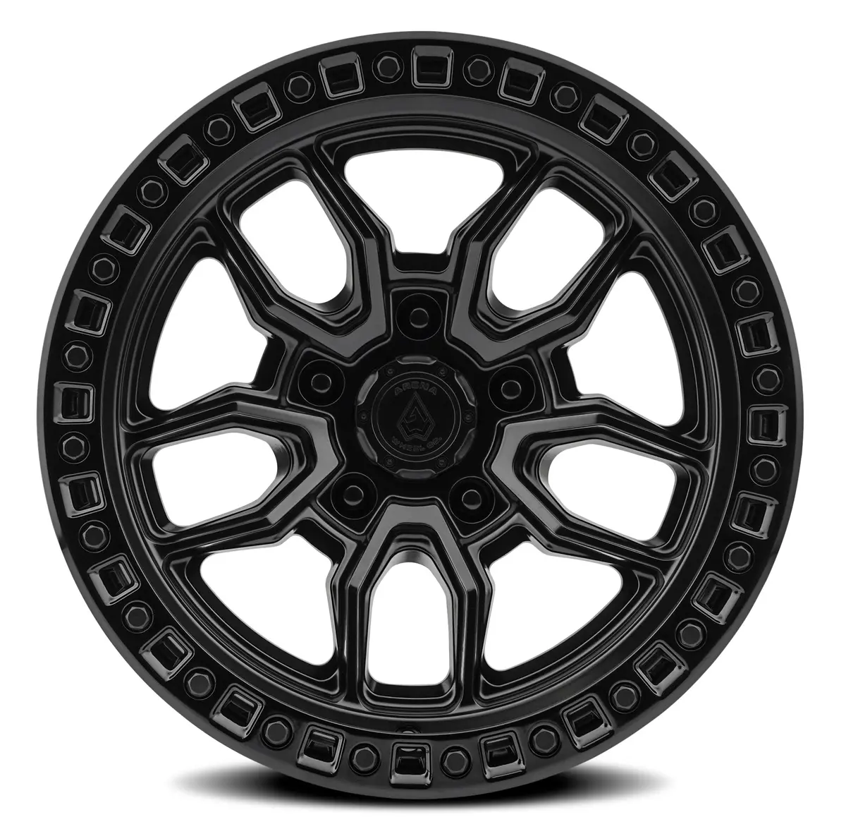 Hustle Wheel - 17X9 - -12Mm - Satin Black Center Glossy Black Lip 1