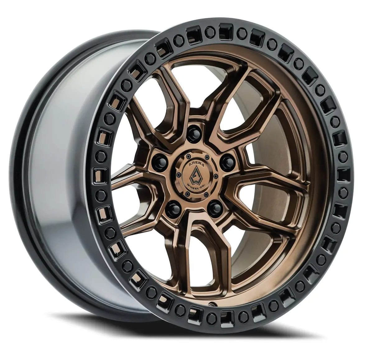 Hustle Wheel - 20X9 - 1Mm - Smoked Bronze Center Satin Black Lip 1