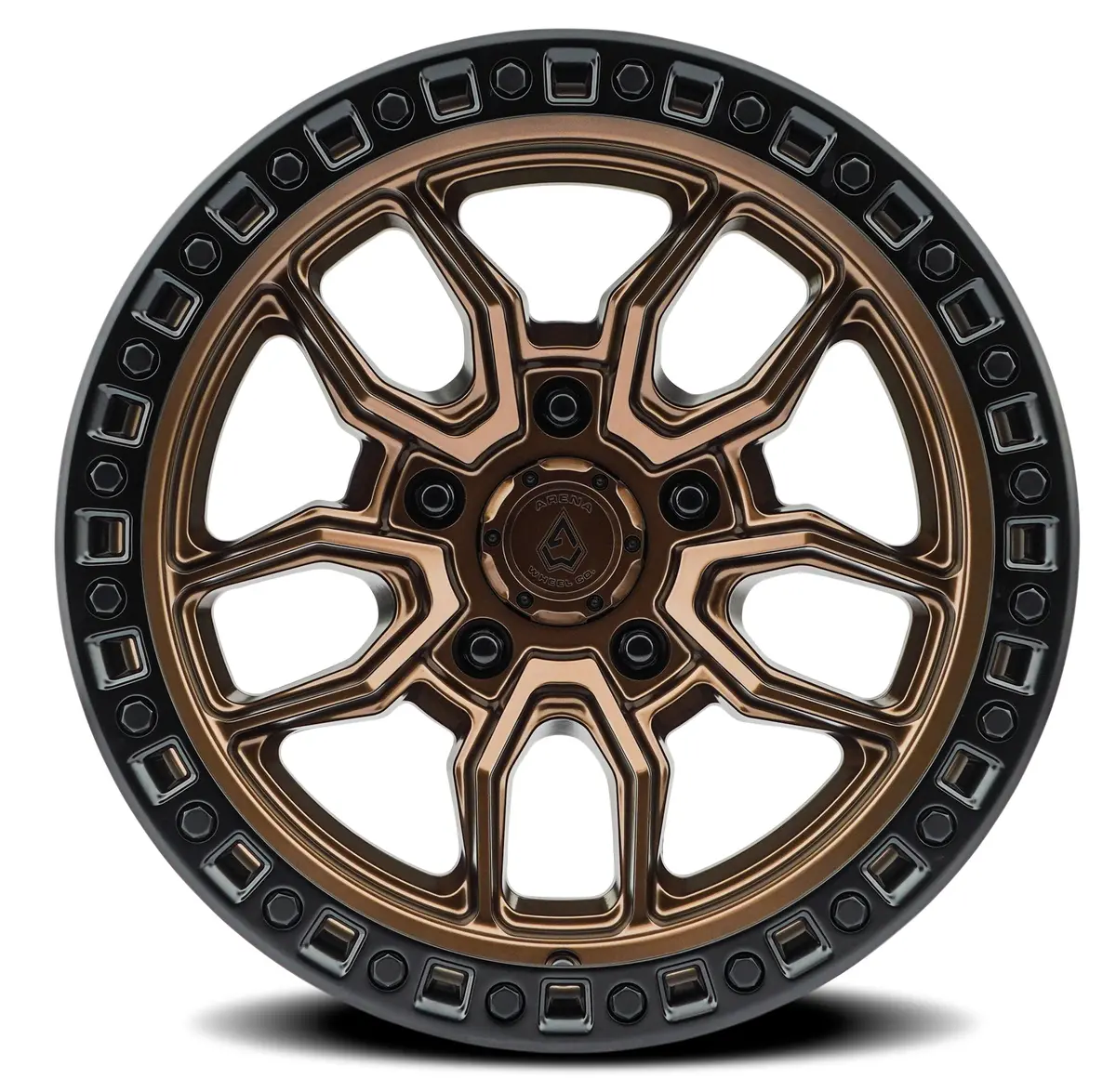 Hustle Wheel - 17X9 - 0Mm - Smoked Bronze Center Satin Black Lip 1