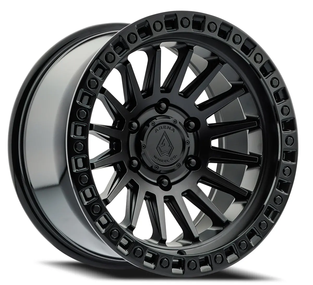 Mesa Wheel - 17X9 - 0Mm - Satin Black Center Glossy Black Lip 1