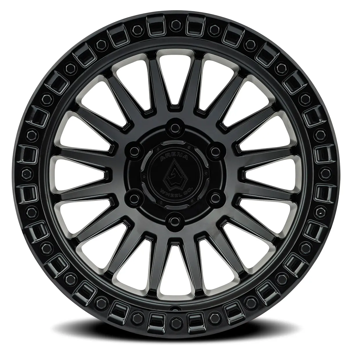 Mesa Wheel - 17X9 - -12Mm - Satin Black Center Glossy Black Lip 1