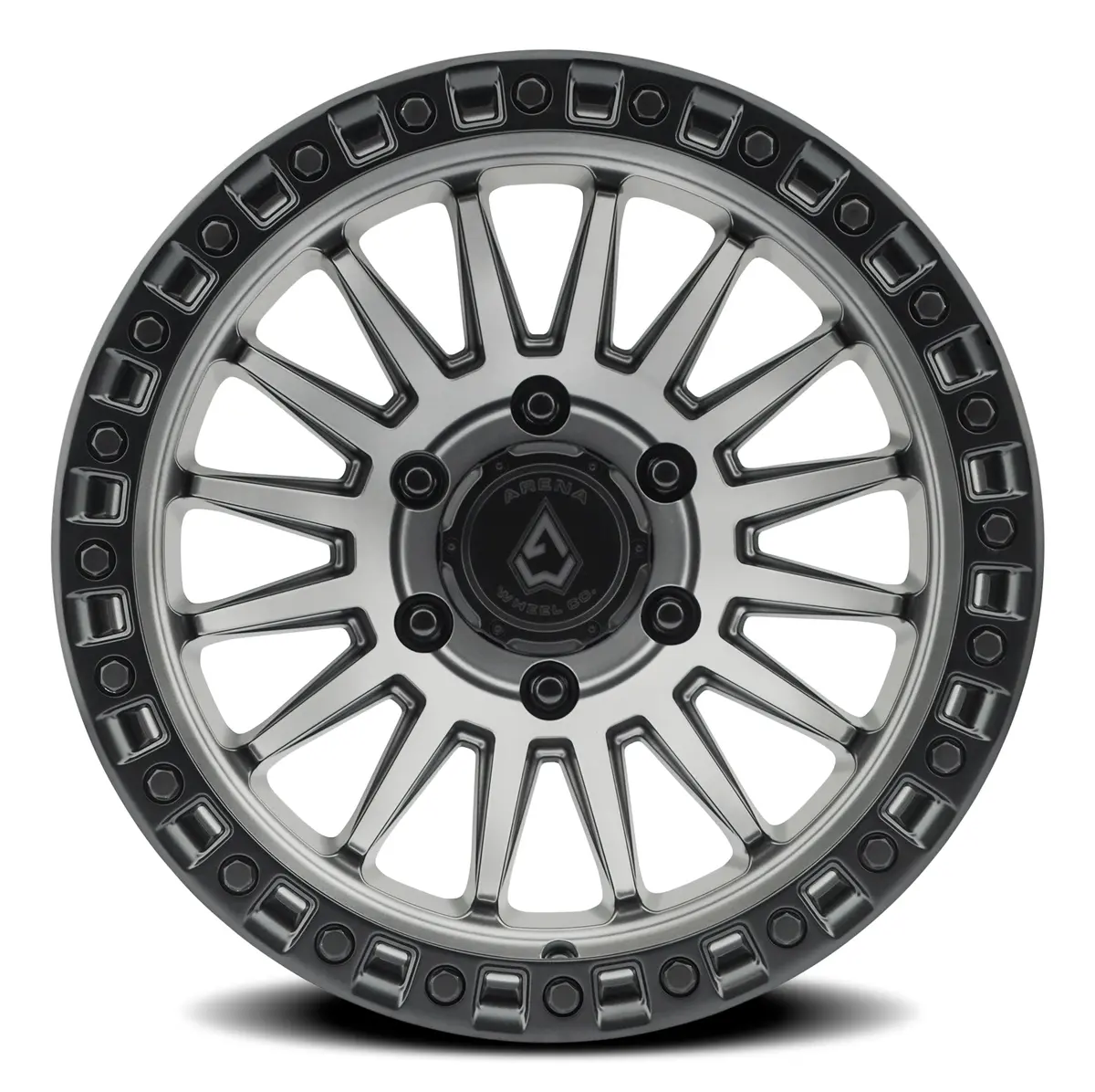 Mesa Wheel - 17X9 - 0Mm - Satin Gun Metal Center Satin Black Lip 1