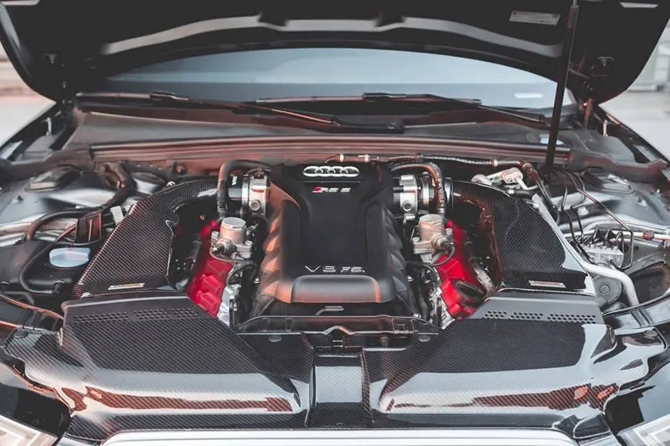 Audi Rs4 Rs5 B8 B8.5 Fibra De Carbono De Aire Frío De Admisión 1