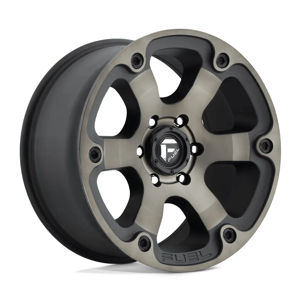 Fuel 1Pc Matte Black Double Dark Tint Beast 17X9 5X5.0 78.1 Mbt +01 1