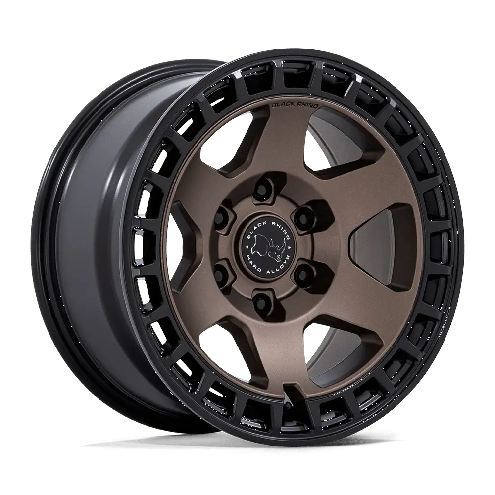 Black Rhino Burnt Bronze W/ Matte Black Lip Bahari 17X8.5 5X5 71 -10 B-Brnz M-Blk 1