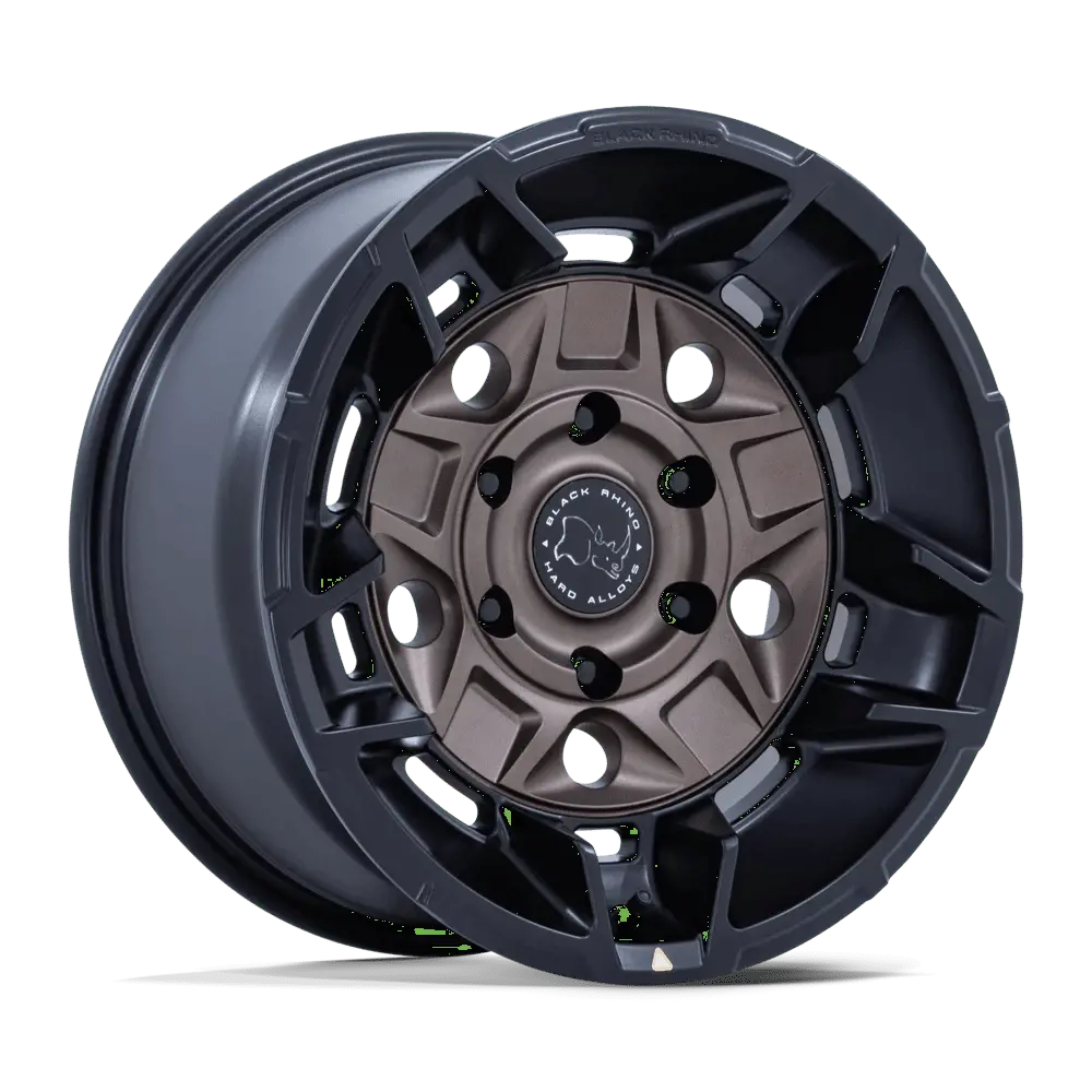 Black Rhino Burnt Bronze W/ Matte Black Lip Guard 17X8.5 5X5 71.5 +0 B-Brnz M-Blk 1