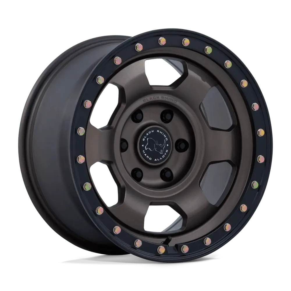 Black Rhino Burnt Bronze W/ Matte Black Lip Trooper 17X8.5 5X5 71.5 -10 B-Brnz M-Blk 1