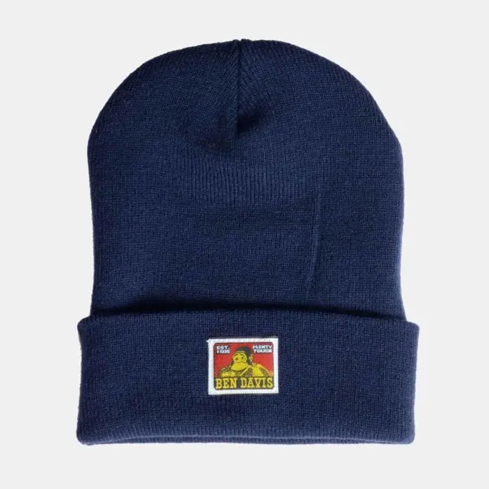 Ben Davis Cuffed Knit Beanie Navy 1