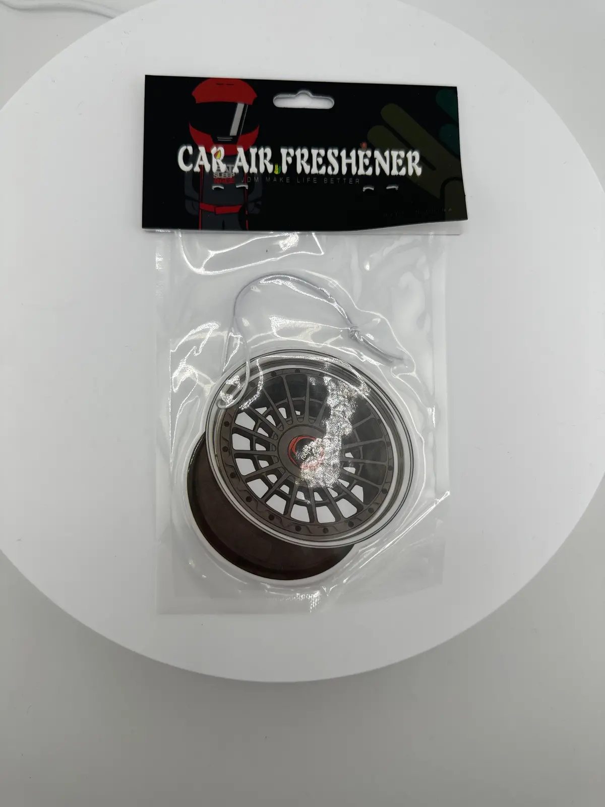 Dark Grey Rim With Rotiform Logo Air Freshener 1