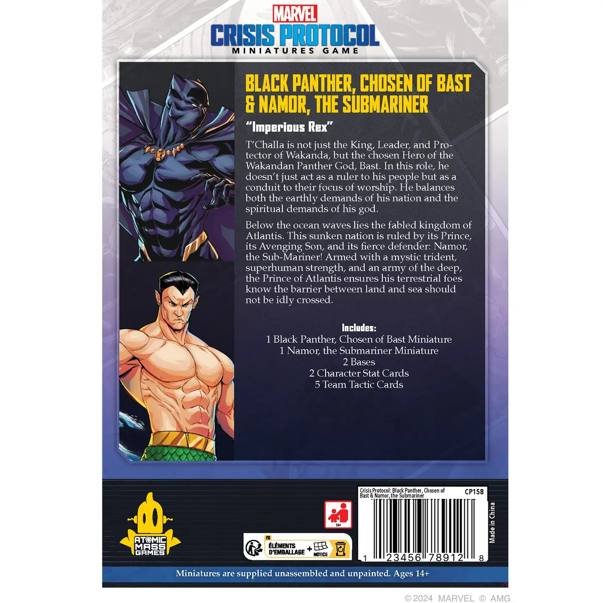 Marvel: Crisis Protocol - Black Panther, Chosen Of Bast & Namor, The Sub-Mariner 2
