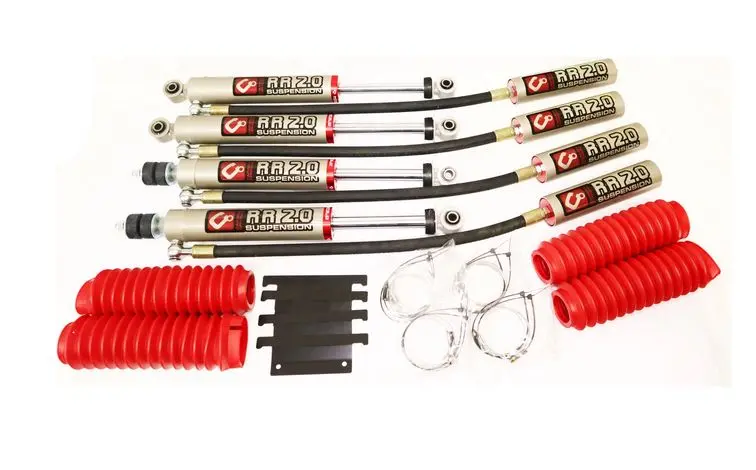 Carbon Rr2.0 Remote Reservoir Monotube Shock Absorber Set (Jimny Models 2018-Current Xl 5-Door, Glx & Lite 3-Door) 1