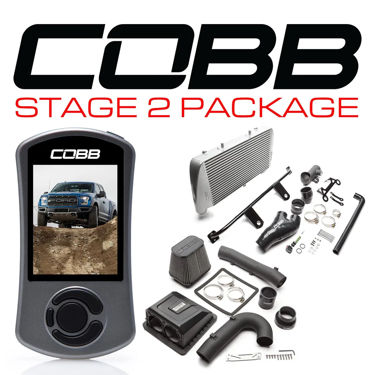 Cobb Tuning Silver Stage 2 Power Package For 2017+ Ford F-150 Raptor 1