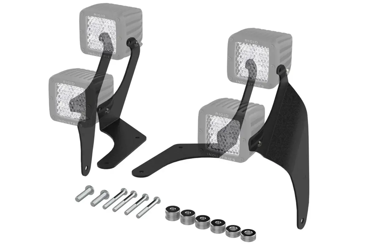 Jeep A Pillar Double Stack Aluminum Cube Light Brackets ( Wrangler / Gladiator ) 2018-2026 1