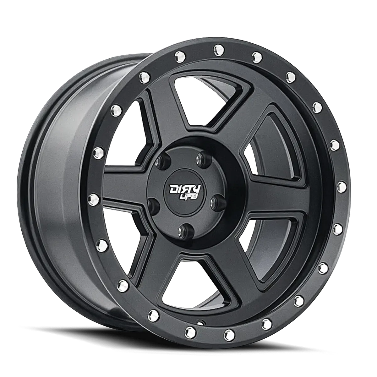 Dirty Life Compound 9315 Matte Black 17X9 5-127 -38Mm 78.1Mm 1