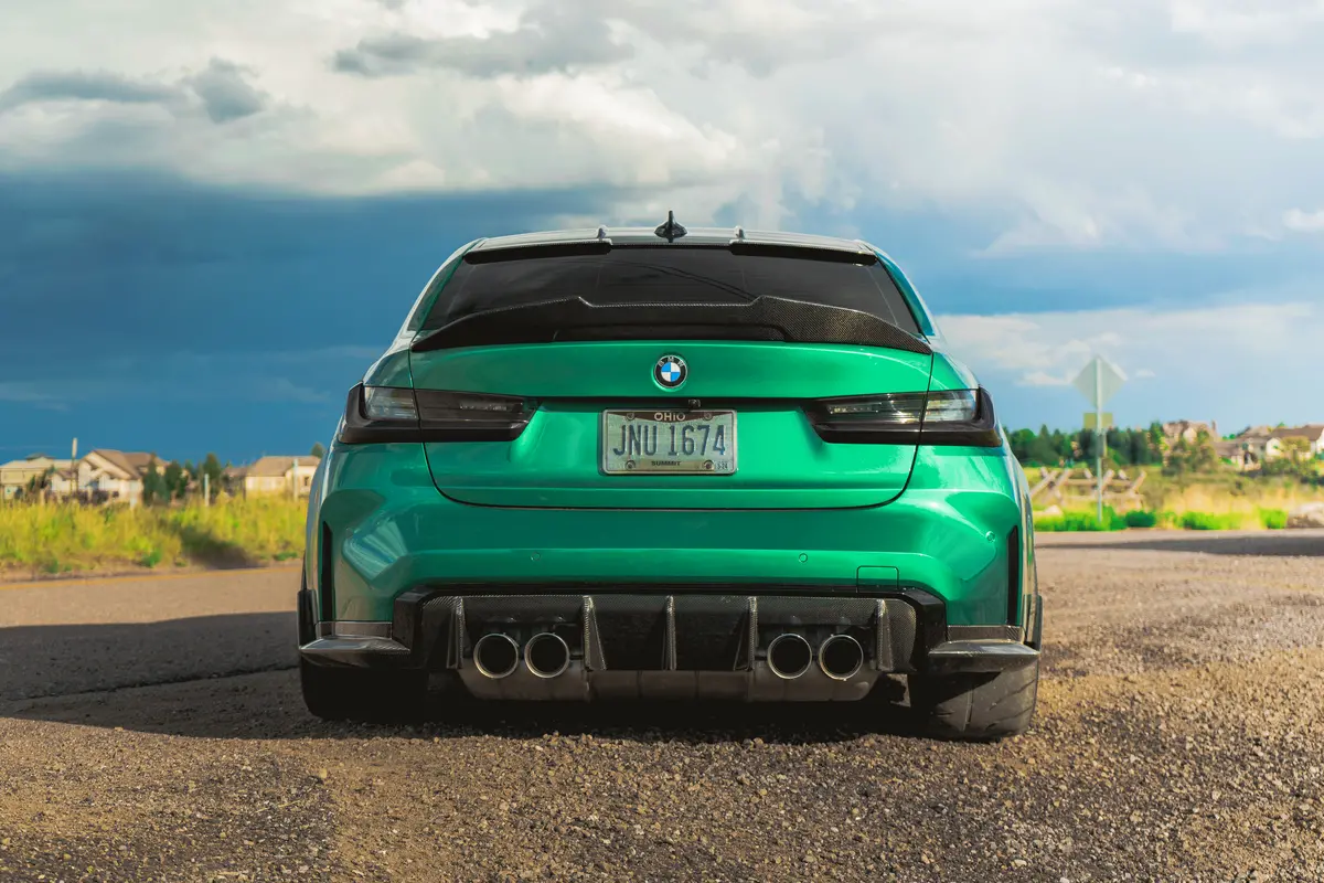 Bmw G80 M3 Exhaust Tips (Forged, Gloss Blue, Gloss Black) 1