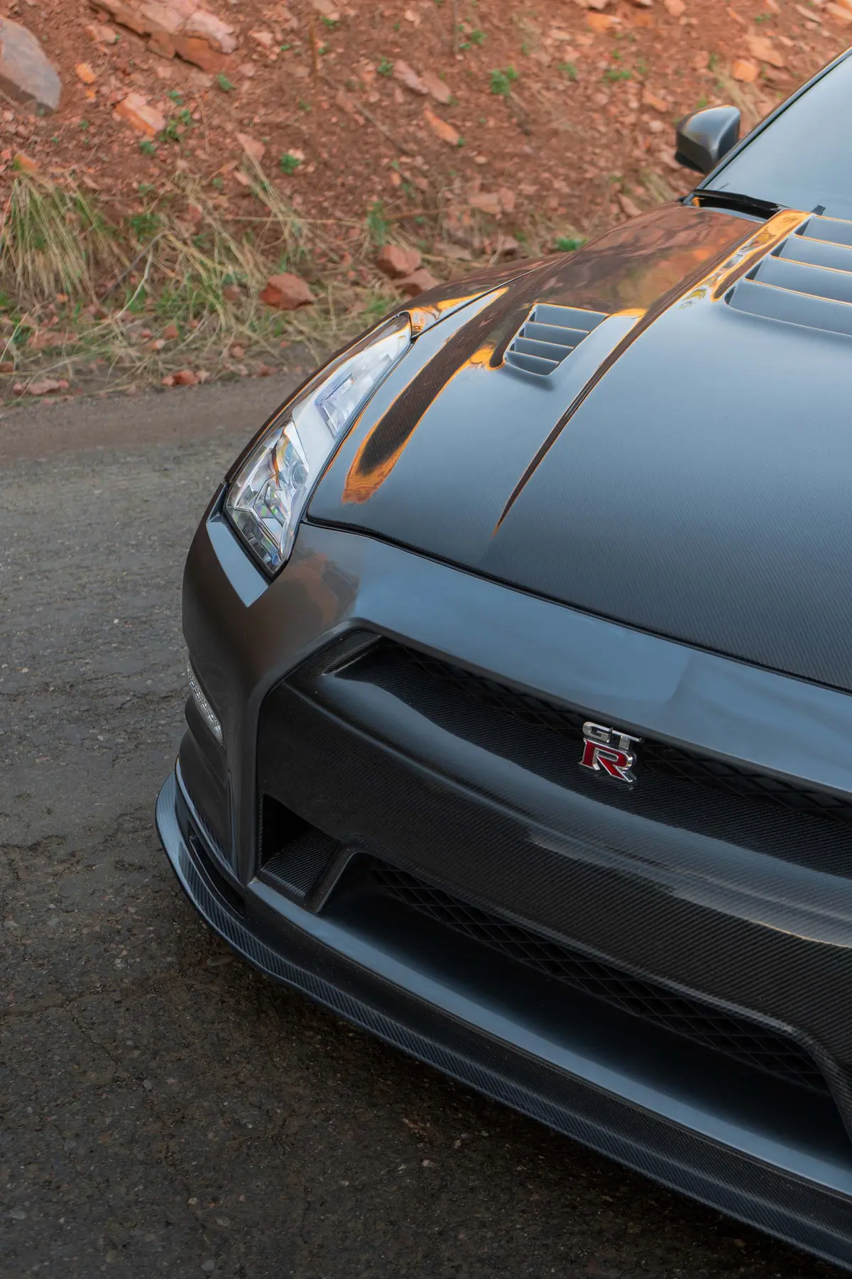 Grill Covers For Nissan Gtr Matte & Forged 12-16 1