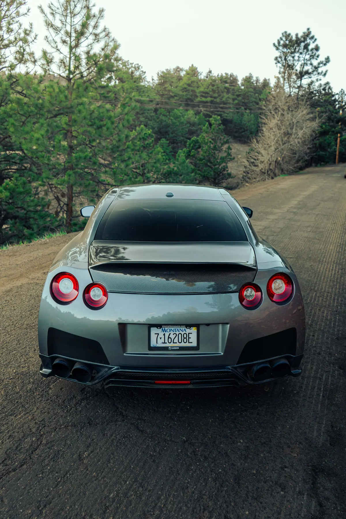 Duck Bill Carbon Fiber Trunk For The Nissan Gtr R35 1