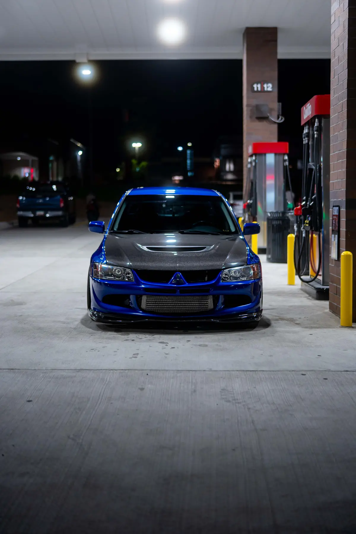 Carbon Front Lip For Mitsubishi Evo 9 1
