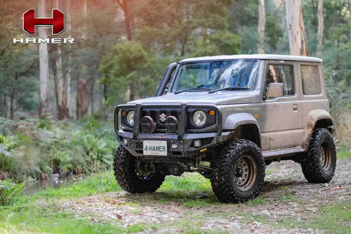Hamer 4X4 King Series Plus Bull Bar (Jimny Models 2018-2025 Glx & Lite 3-Door) 1