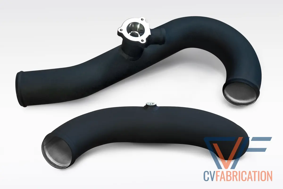 Cvf Aluminum Intercooler Chargepipe Kit W/ Stock Style Flange For 2015+ Ford Ecoboost Mustang 1