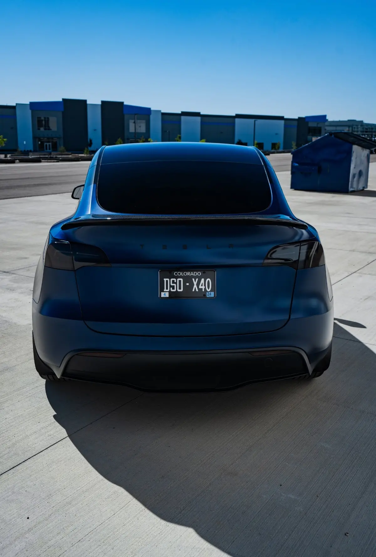 Tesla Model Y Carbon Fiber Spoiler (V Style) 1