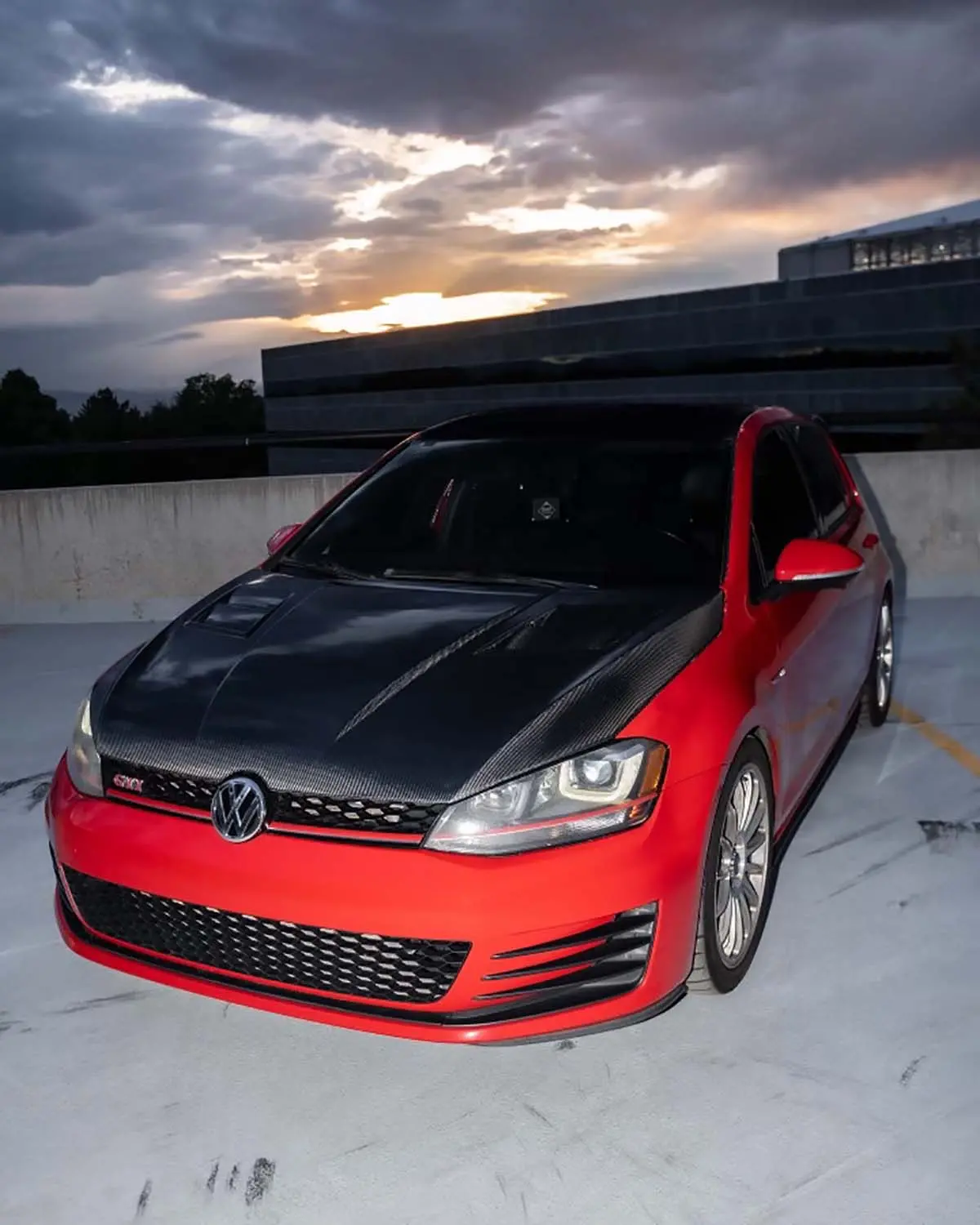 Vw Mk7 Gti Carbon Fiber Hood 1