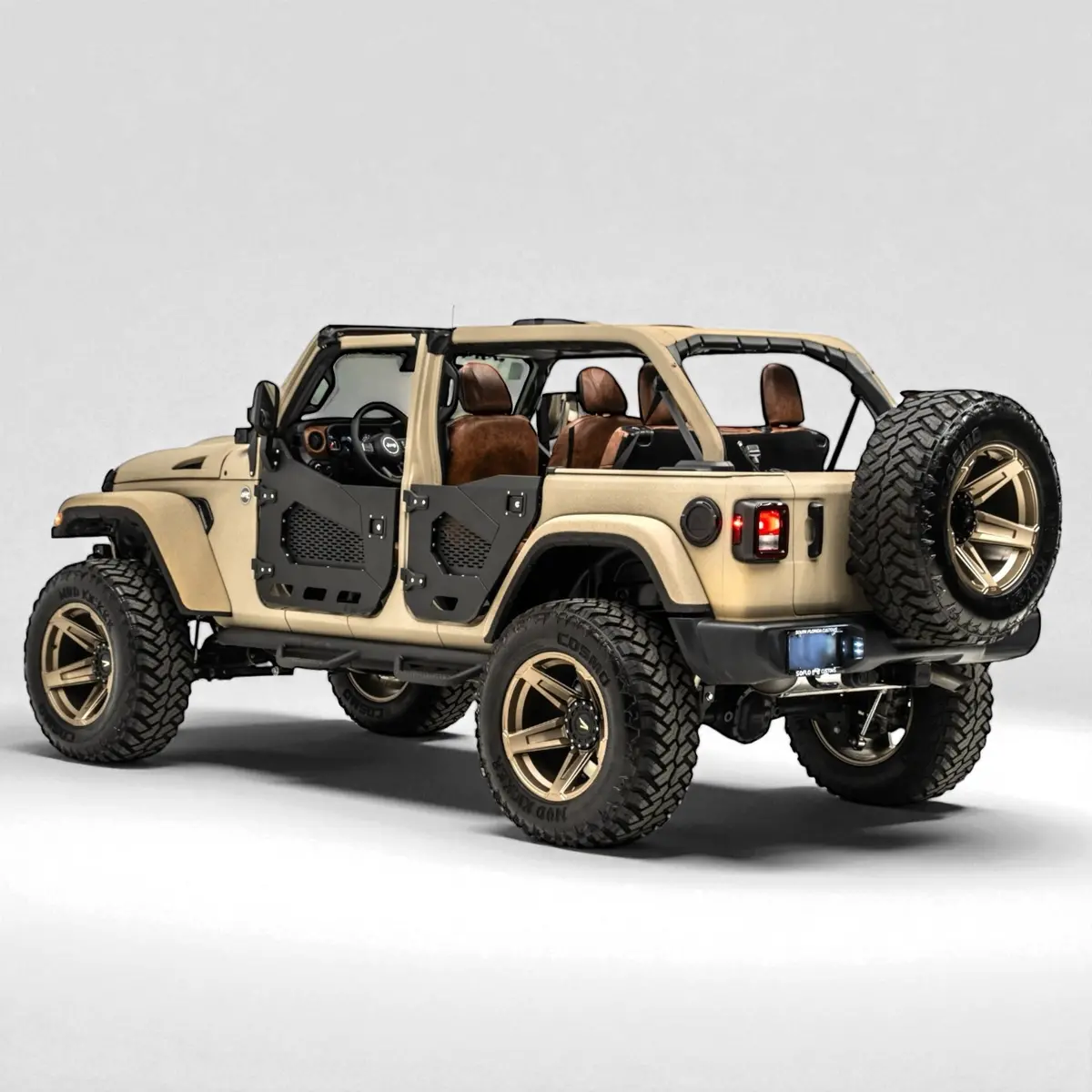 Jeep Wrangler Half Doors 4 Door Set 2018-2026 1