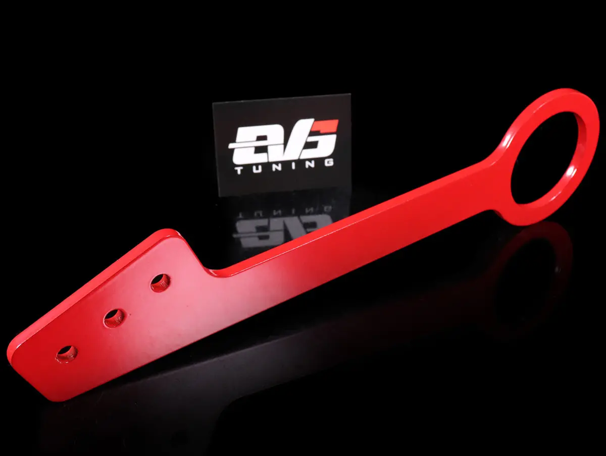 Evs Tuning Red Front Tow Hook - 00-09 S2000 W/Voltex Bumper 1