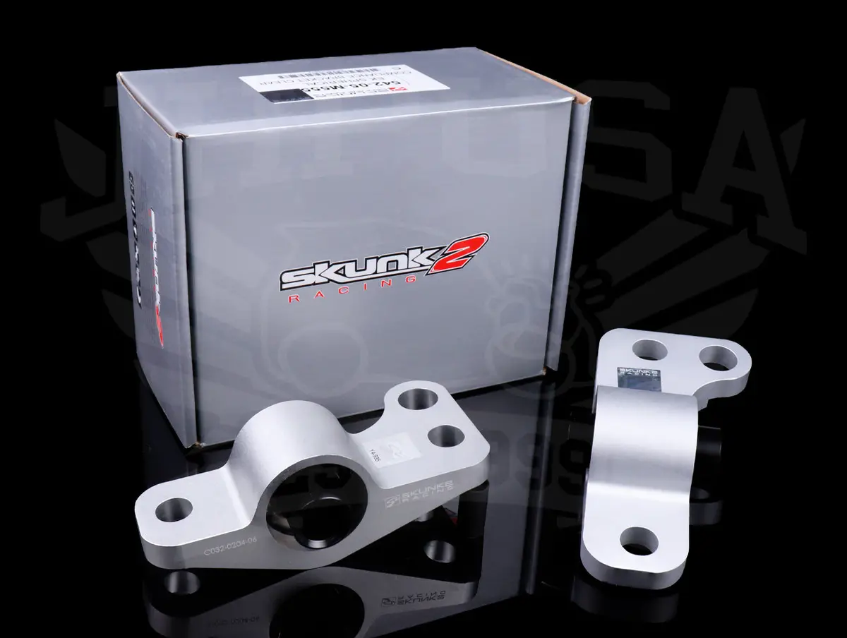 Skunk2 Spherical Billet Front Compliance Brackets - 96-00 Civic - Clear 1