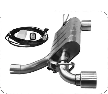 Silenciador Trasero Con Salidas De Escape Individuales 1X Ø 100 Mm Con Válvulas - Bastuck 1
