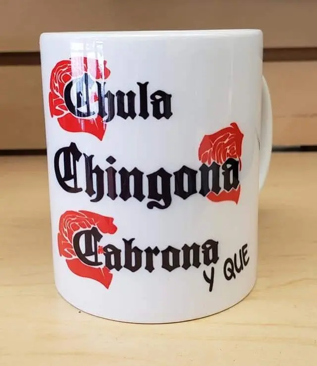 Red Chula Chingona Cabrona Coffee Mug 11Oz. 1