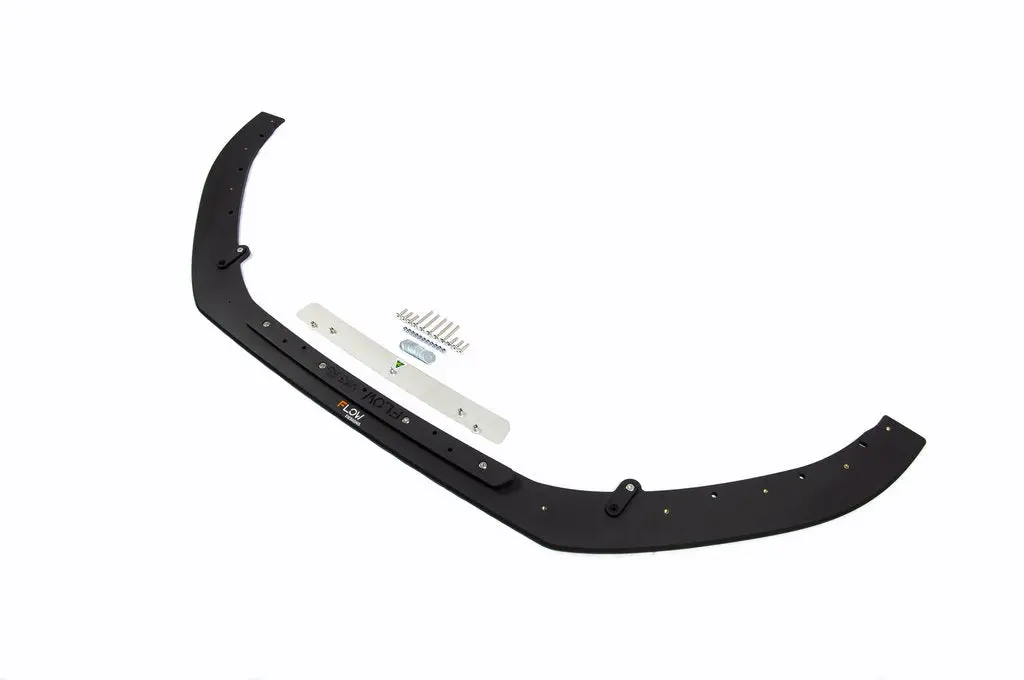 Flow Designs Front Splitter (3 Piece) & Bumper Reinforcement Bracket For 2016+ Ford Focus Rs 1
