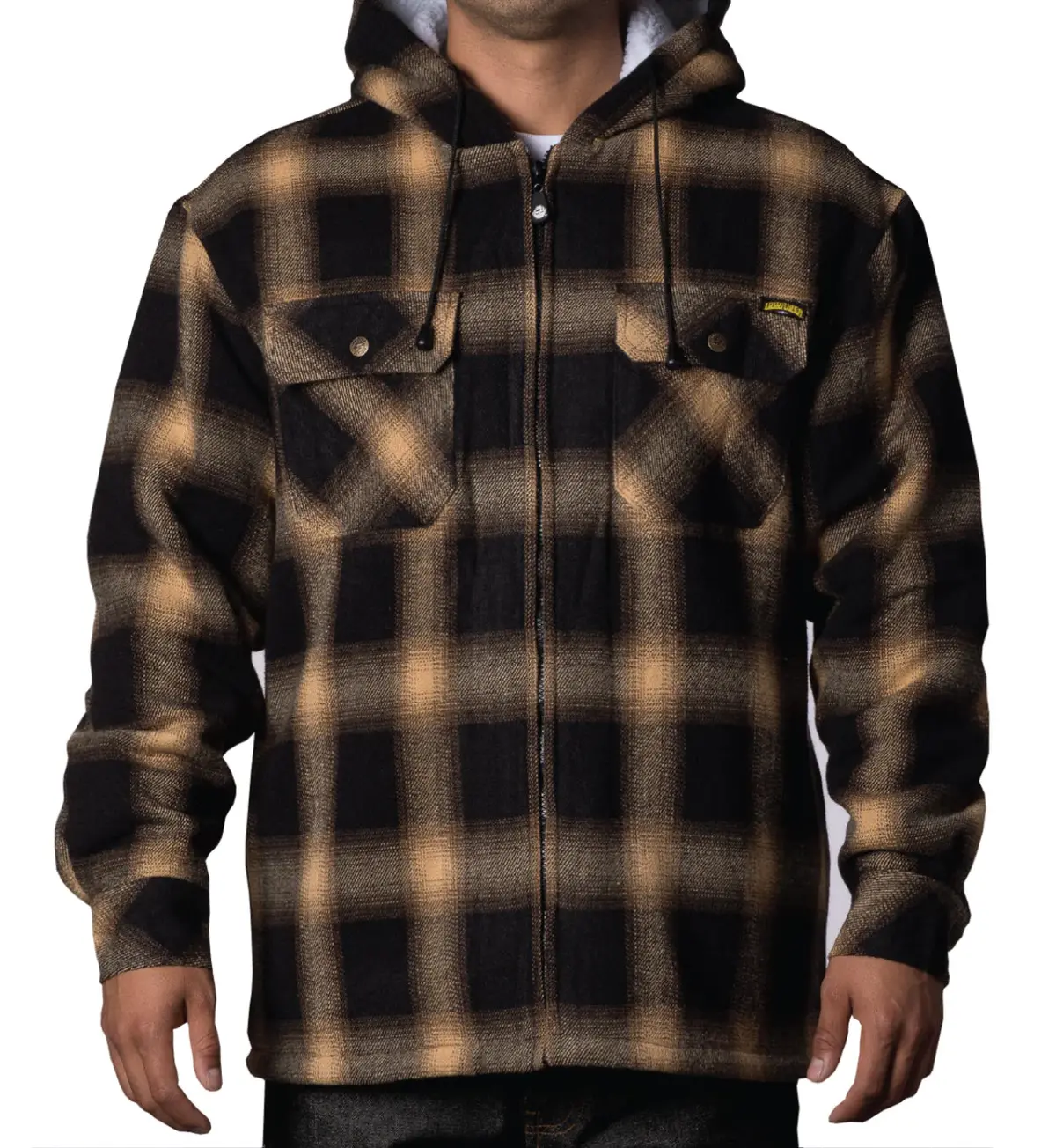Lowrider Sherpa Lined Jacket - Brown 1