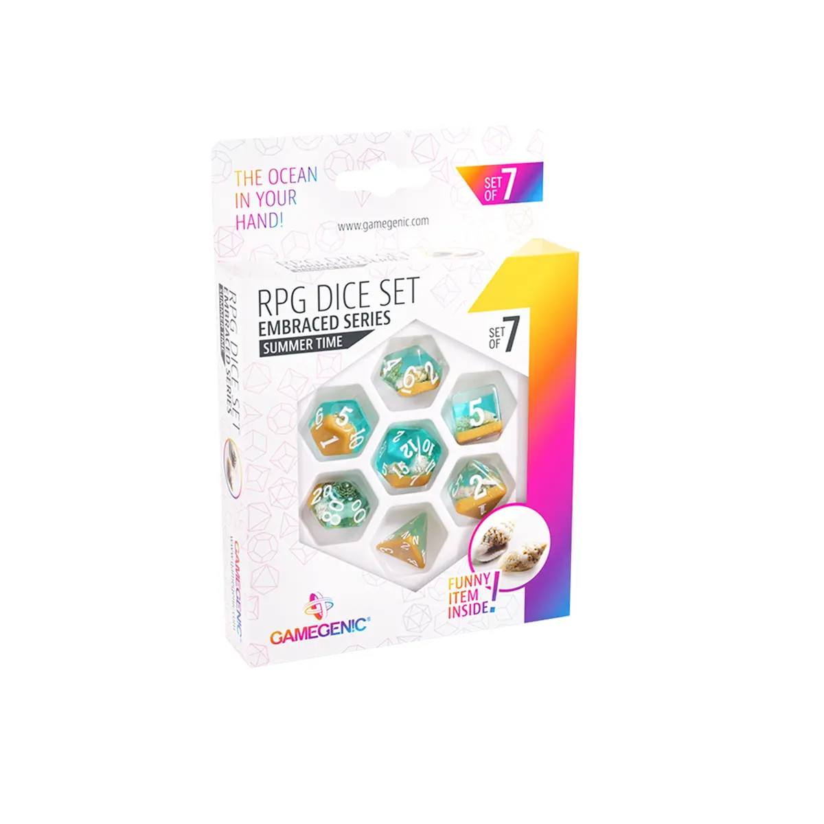 Embraced Series - Summer Time - Rpg Dice Set (7Pcs) 1