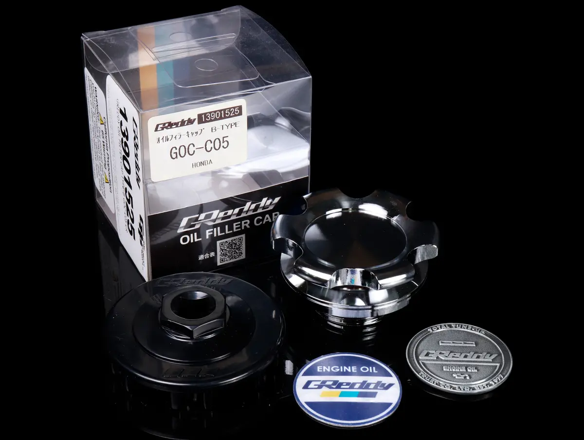 Greddy Oil Filler Cap B-Type 05 Hon - Chrome 1