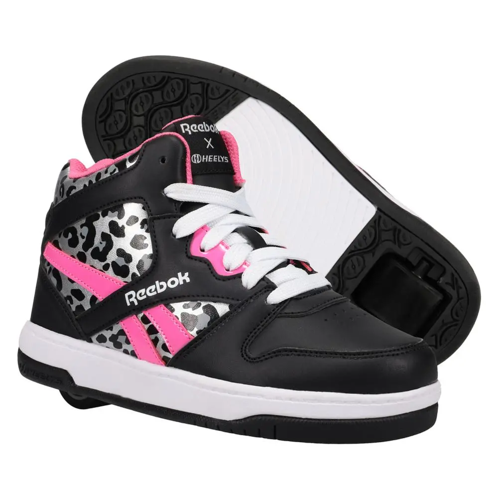 Heelys X Reebok Bb 4500 Mid Black/True Pink/Snow Leopard 1