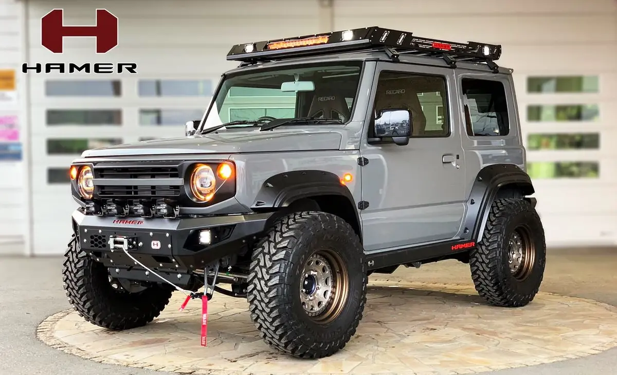 Hamer 4X4 Rock Sliders (Jimny Models 2018-Current Glx & Lite 3-Door) 1