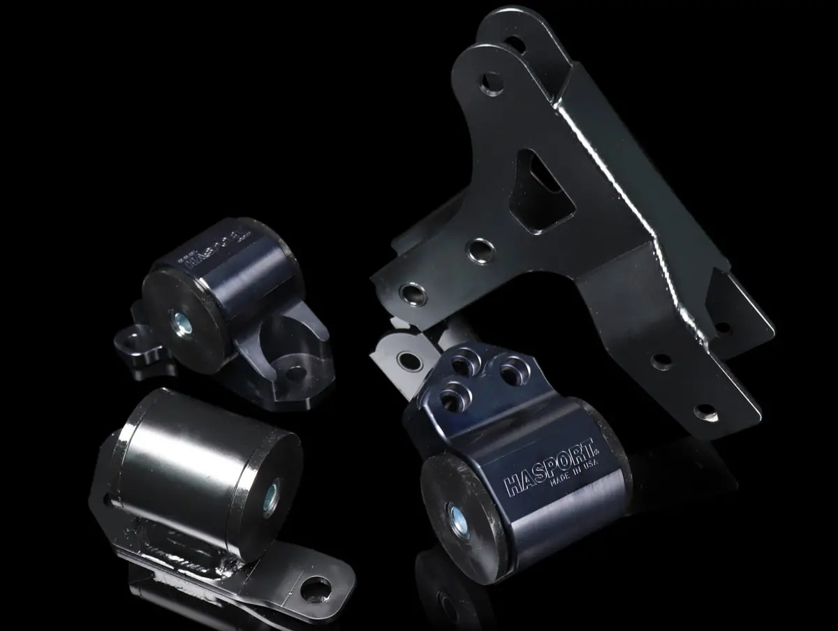 Hasport Billet Black B-Series Engine W/ Awd Trans Mount Kit - 94-01 Integra 1