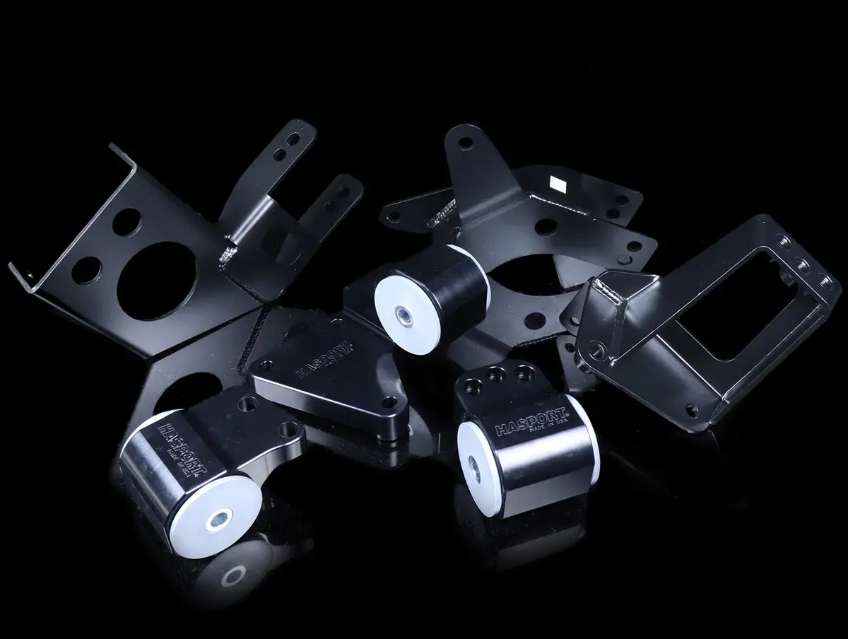Hasport Billet Black K-Series Engine W/ K24 Trans Mount Kit (Egk4b) - 92-95 Civic / 94-01 Integra 1