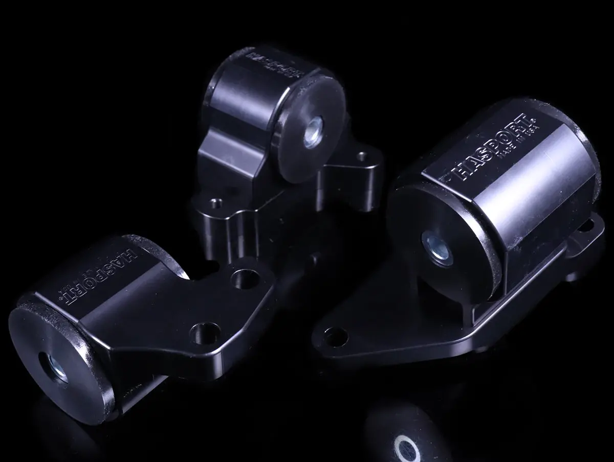 Hasport Billet Black Replacement Mounts - 02-05 Civic Si / 02-06 Rsx 2