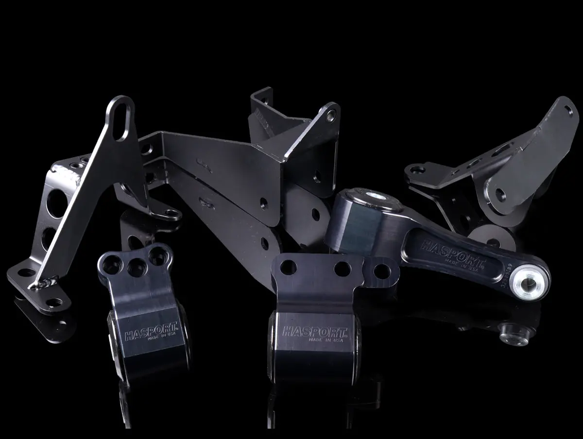 Hasport Black Billet Replacement Mounts - 17-21 Civic Type-R (Fk8) 1