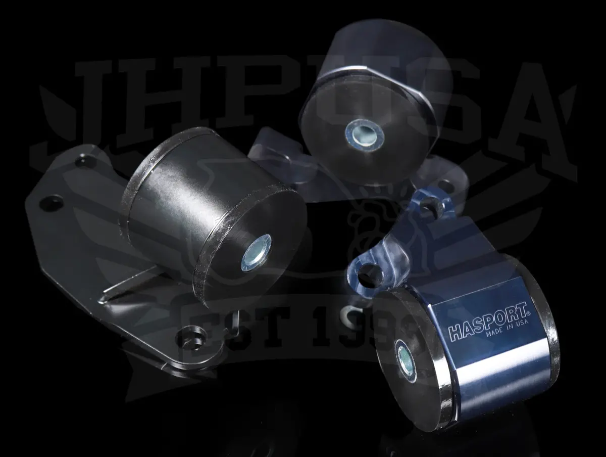 Hasport Billet Black B-Series Engine W/ Awd Trans Mount Kit (Efbawd) - 88-91 Civic/Crx 2